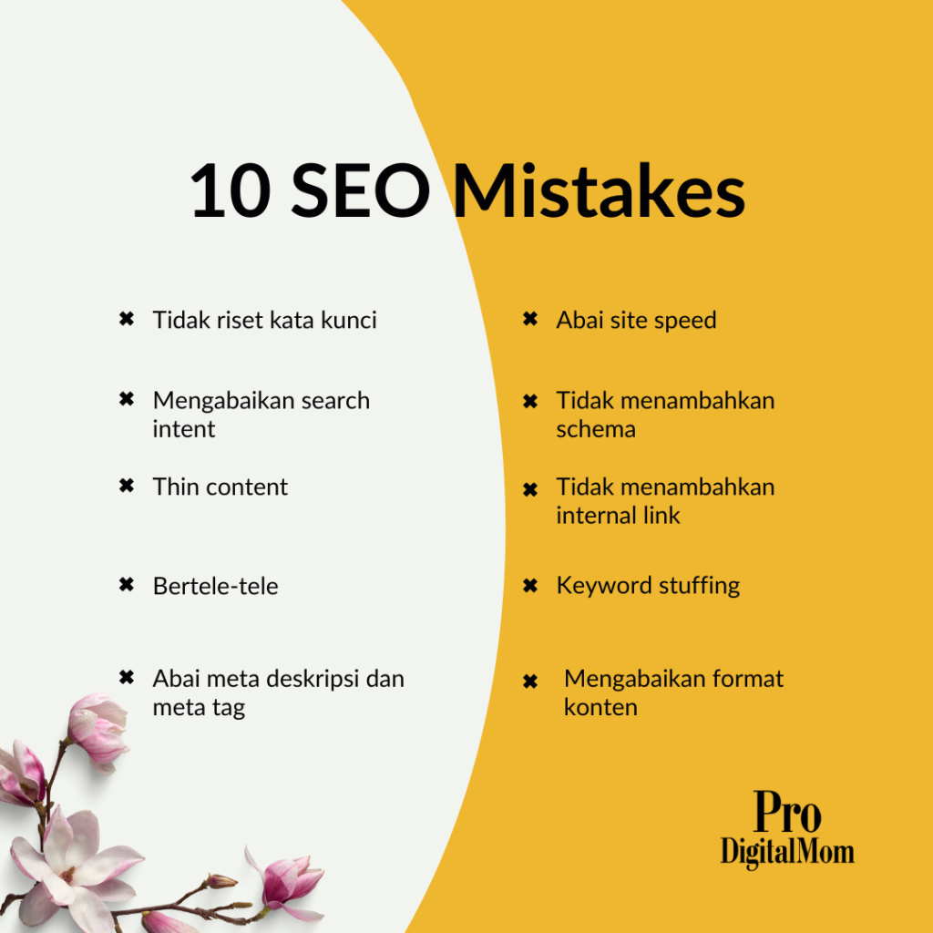 Featured image for 10 Kesalahan SEO Artikel yang Wajib Anda Hindari